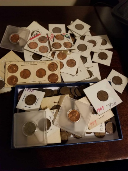 Wheat and Lincoln cents