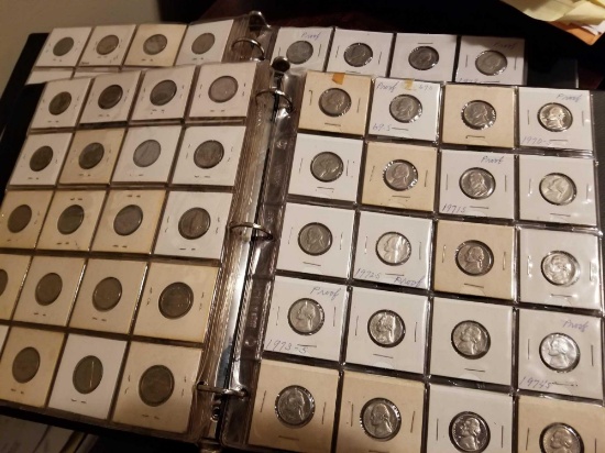 2 binders of Jefferson nickels, $11.20 face
