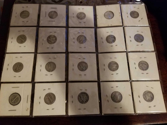 Mercury dimes, bid x 20