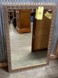 Large gold framed mirror