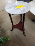 Marble top plant stand