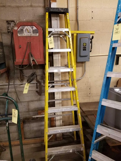 Green bull fiberglass step ladder 8ft