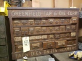 Greenfield tap and die wood organizer of rigid parts