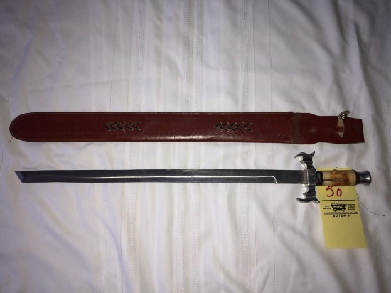 23" blade sword with sheath