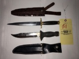 (2) sheath knives