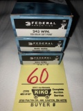 (3) boxes .243 win 100gr Federal Ammo 60 rounds