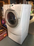 Whirlpool duet Front-load washer w/ Drawer stand