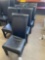 7 black leather like dining chairs