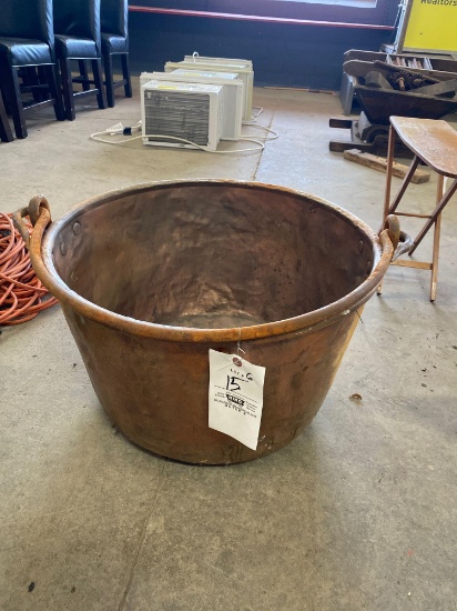 Copper dovetailer bottom kettle