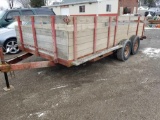 1992 Starlite 16 ft trailer, tandem axle, removeable sides, one owner, cert of origin, all treated