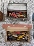 2 tool boxes with tools