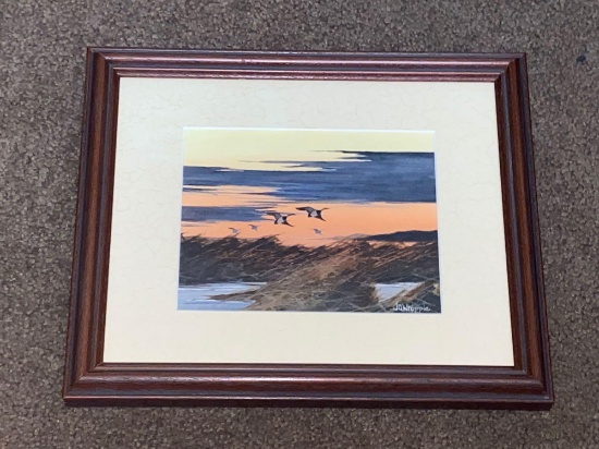 Joseph Q. Whipple original painting, 9.25 x 11 frame.