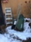 True Temper Wheelbarrow and Aluminum Step Ladder