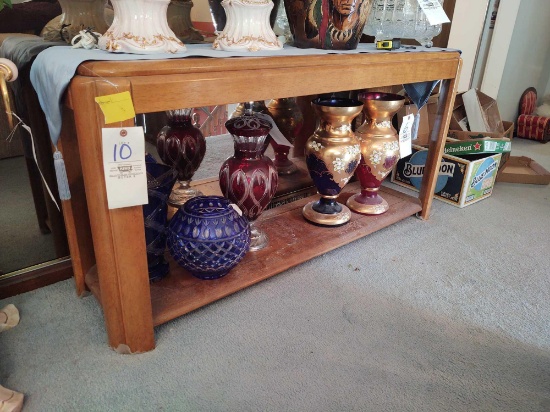 5 pc Glass Top Set w/ Coffee Table, Sofa Table and 3 End Stands