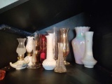 Assorted Vases, Stemware, Teacups and Figurines