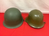 2 Metal Helmets