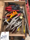 Snap ring pliers, vise grips