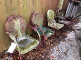 Metal lake chairs