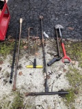 Spud bars, shovel, 2 inch square nut wrench