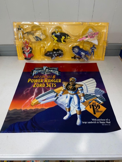 Mighty Morphin Power Rangers Happy Meal store display