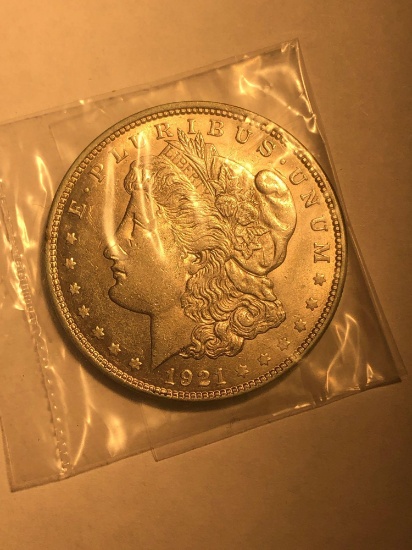 USA 1921 silver dollar coin