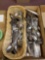 Assorted stainless flatware