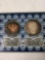 Whitman coin products one troy ounce of silver each, two coin set