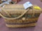 Hand woven Brazilian sewing /beach basket, box of 10 hats