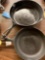 2 cast iron pans, 8 and 5 Wagner ware