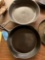 2 cast iron skillets Wagner ware maybe Griswold, number 8 and 10