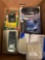 Electrical covers, hand held game, cassette player, small radios