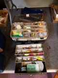 4 boxes and cases of tackle and accessories