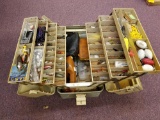 Tackle box of tackle and accessories