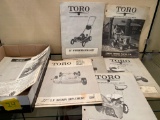 Toro owner's manuals and parts manuals