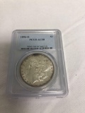 1896 silver dollar coin professionally graded