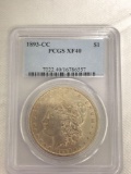 1883 silver dollar coin professionally graded cc