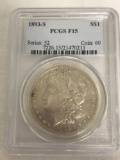 1893 S silver dollar coin