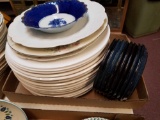 Assorted plates and saucers