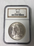 1891 liberty silver dollar coin