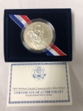 2009 Abraham Lincoln commemorative silver dollar coin