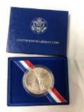 1986 Ellis Island silver dollar coin