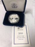 2010 American eagle silver proof coin