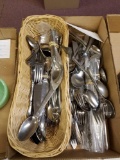 Assorted stainless flatware
