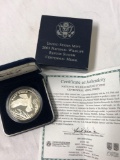 2014 national wildlife refuge centennial metal series silver coin with eagle