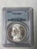 1904 o silver dollar coin