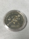 1992 silver coin from '96 Olympic Games $5
