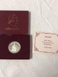 1982 silver half dollar commemorative George Washington coin