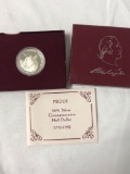 George Washington commemorative silver half dollar 1982