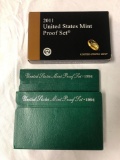 3 United States proof sets from 1994 and 2011