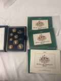 4 sets 1985 Royal Australian mint proofs